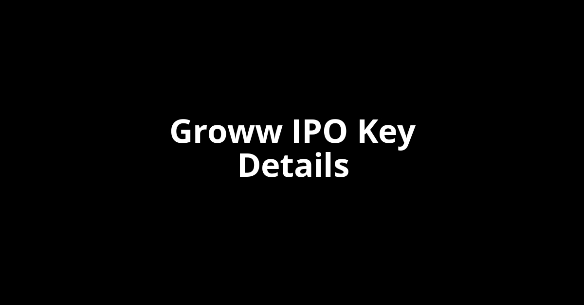 groww ipo key details