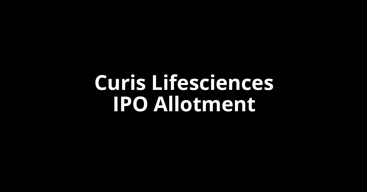 curis lifesciences ipo allotment
