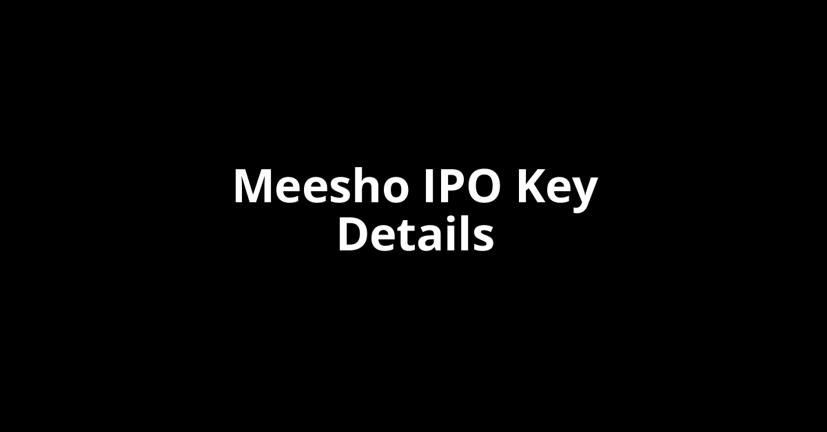 meesho ipo key details