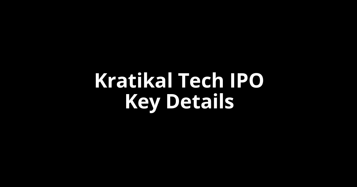 kratikal tech ipo key details