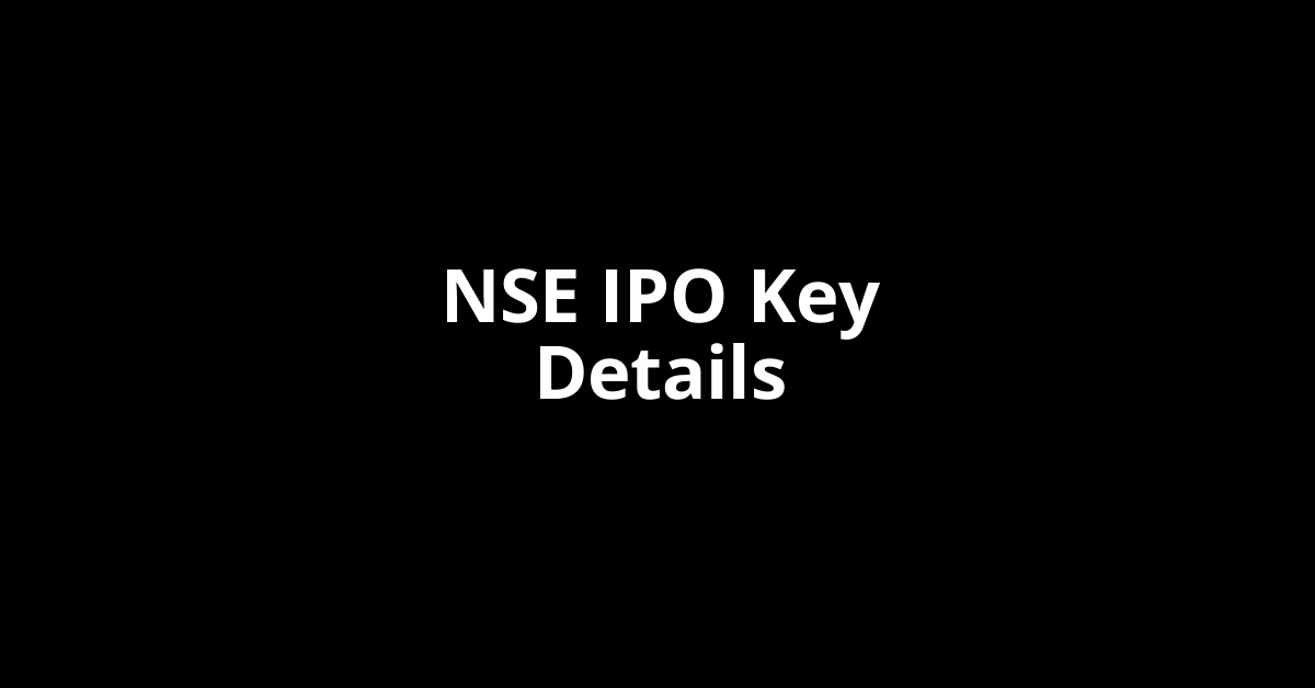 nse ipo key details