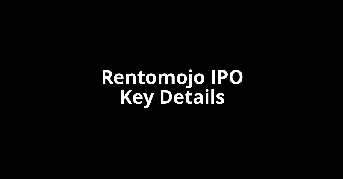 rentomojo ipo key details