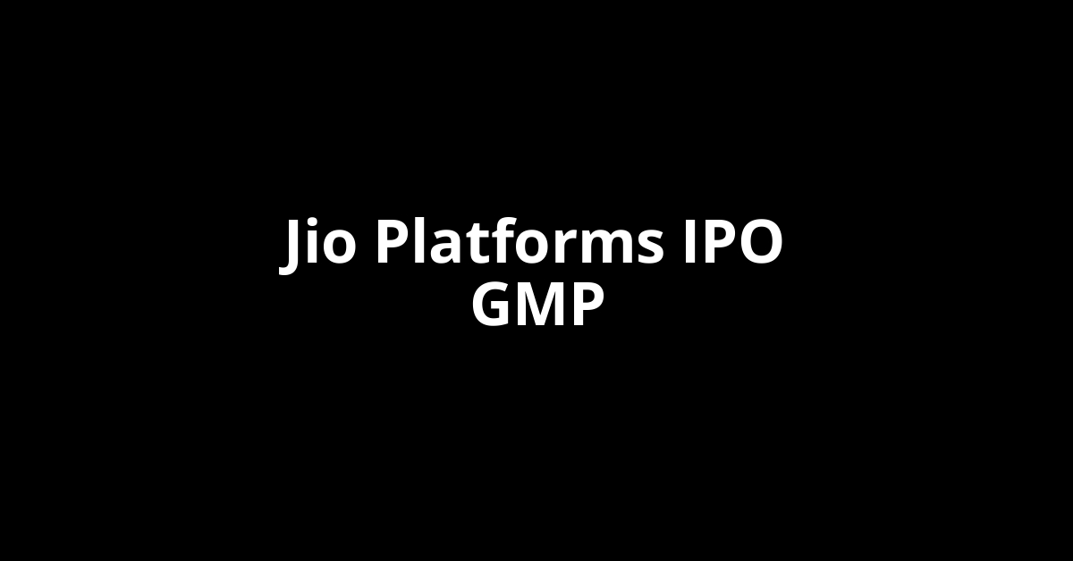 jio platforms ipo gmp